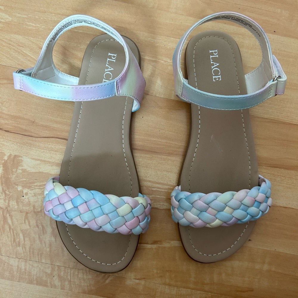 The Children’s Place Kids Pastel Braided Strap Sandals